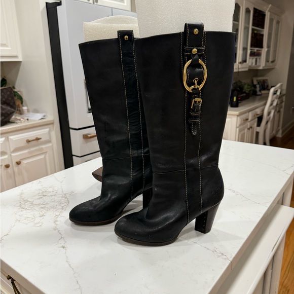 Lucky Brand Black Leather Boots - Picture 2 of 12